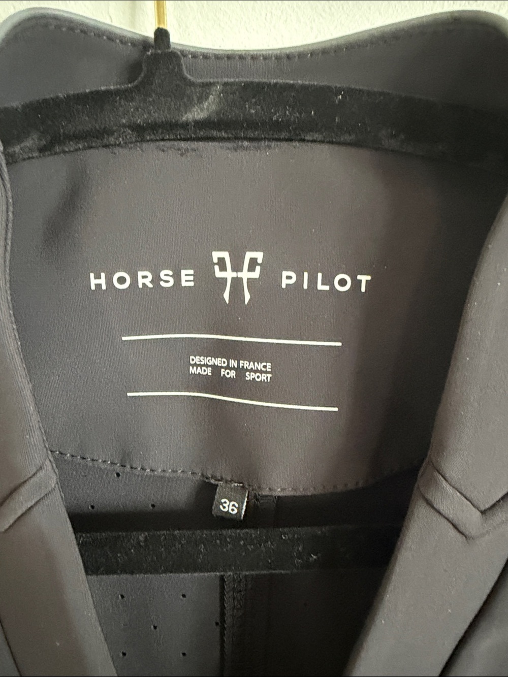 Horse Pilot Black Short Coat - Picture 5 of 5